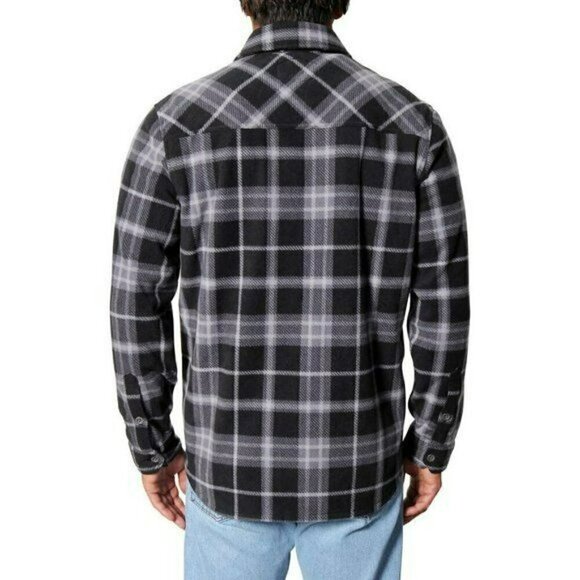NWT Freedom Foundry Men’s Fleece Comfort Fit Plaid Button Down Shirt - Picture 2 of 4